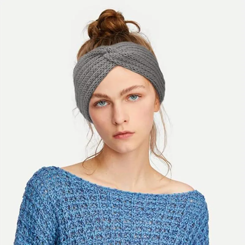 Bequeme gestrickte Polyester-Stirnbänder