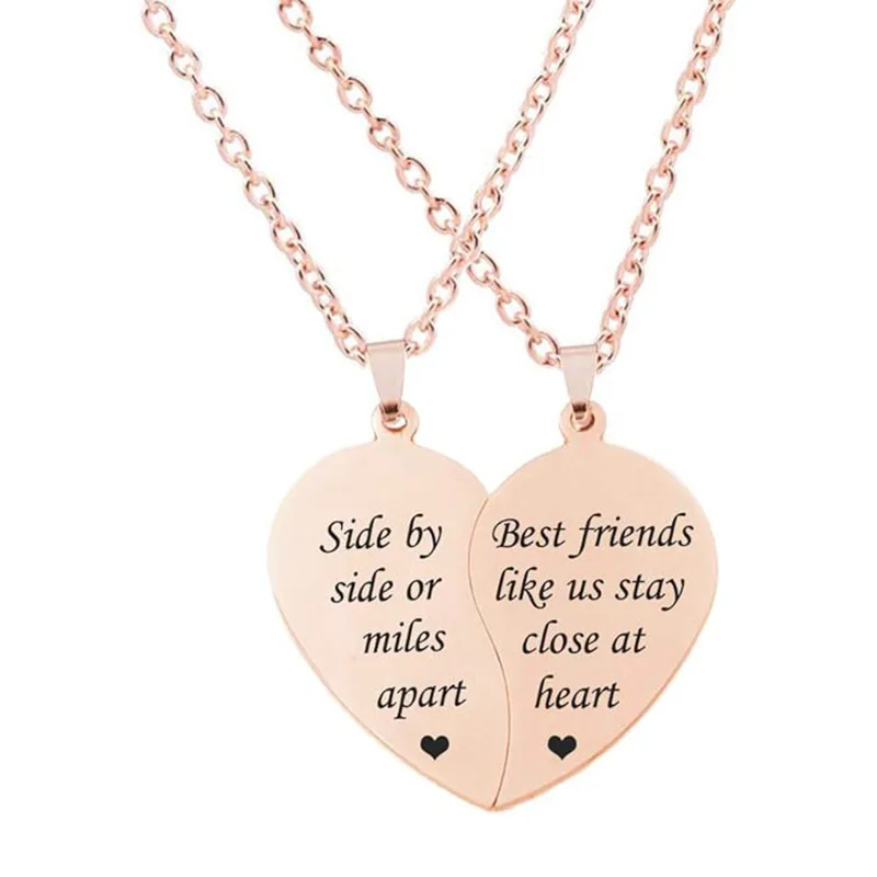 Friendship Stainless Steel Teen Girl Necklace