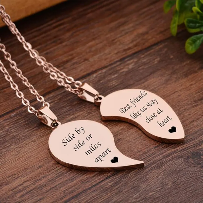 Friendship Stainless Steel Teen Girl Necklace
