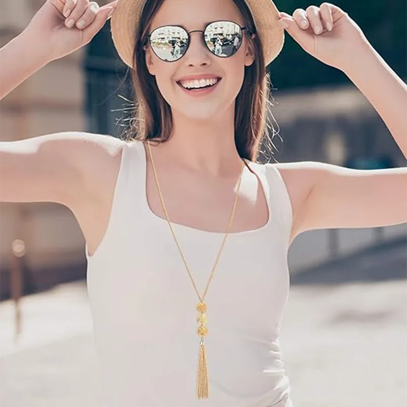 Damenmode-Pullover-Halskette